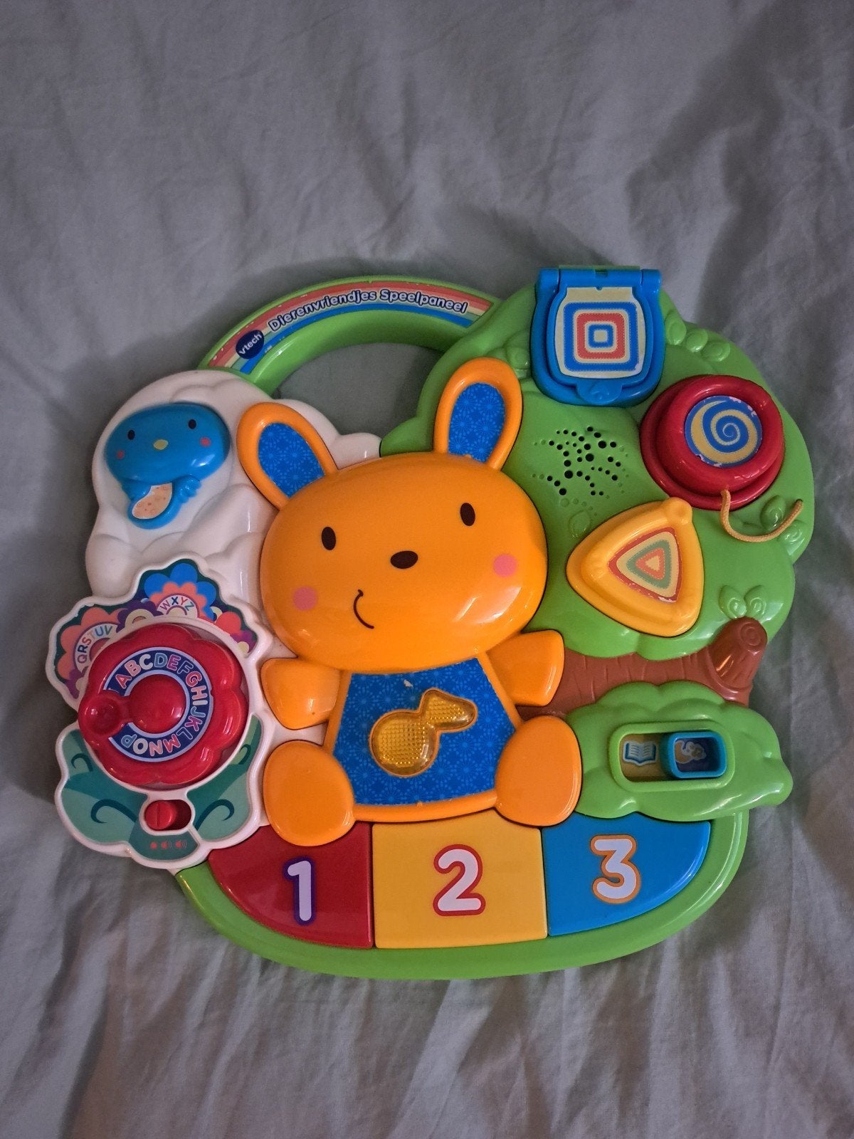 VTech Dierenvriendjes Speelpaneel voor aan de box, Kinderen en Baby's, Speelgoed | Vtech, Ophalen of Verzenden, Gebruikt, 0 tot 6 maanden