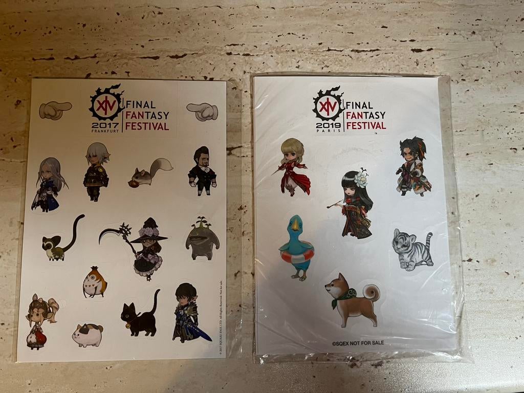 Collector’s stickers Final Fantasy XIV, Overige genres, 1 speler, Nieuw, Ophalen of Verzenden