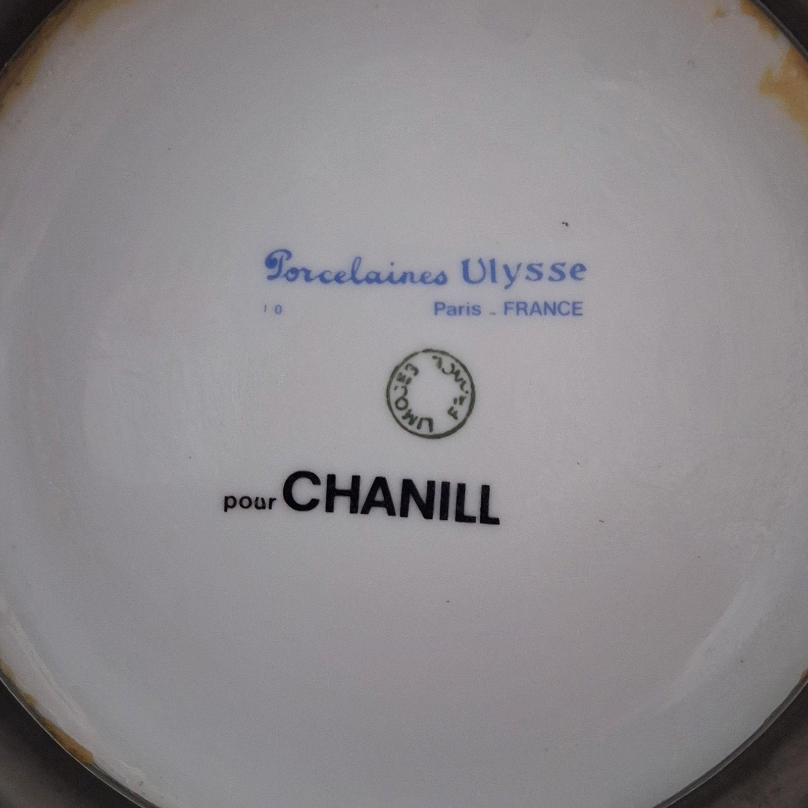 Vintage Limoges Porseleinen Tafellamp – Ulysse pour Chanill, Ophalen of Verzenden