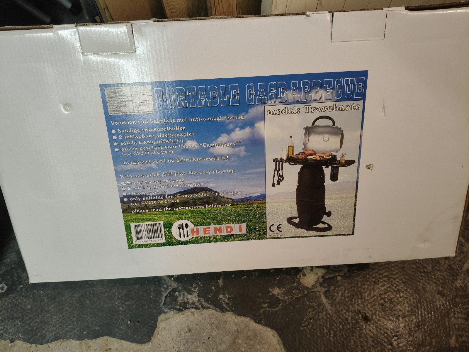 Hendi Portable Gasbarbecue Travelmate - Nieuw in doos, Ophalen, Nieuw, Hendi