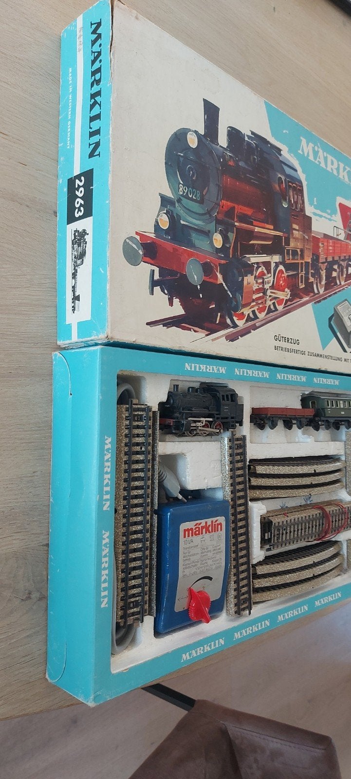 Märklin DB set loc, wagens, rails,trafo artnr 2923 in ovp, Wisselstroom, Locomotief, Ophalen of Verzenden, Zo goed als nieuw
