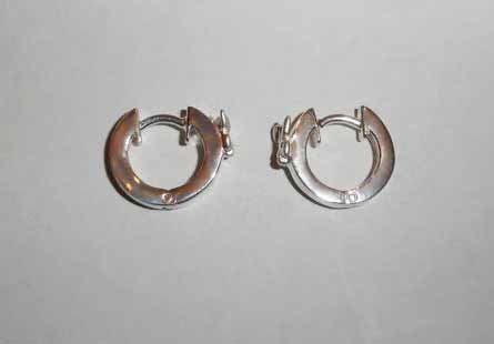 Oorbellen Oorringen zilver 925 Konijntjes Bunny klapcreolen, Verzenden, Nieuw, Knopjes of Stekers, Zilver
