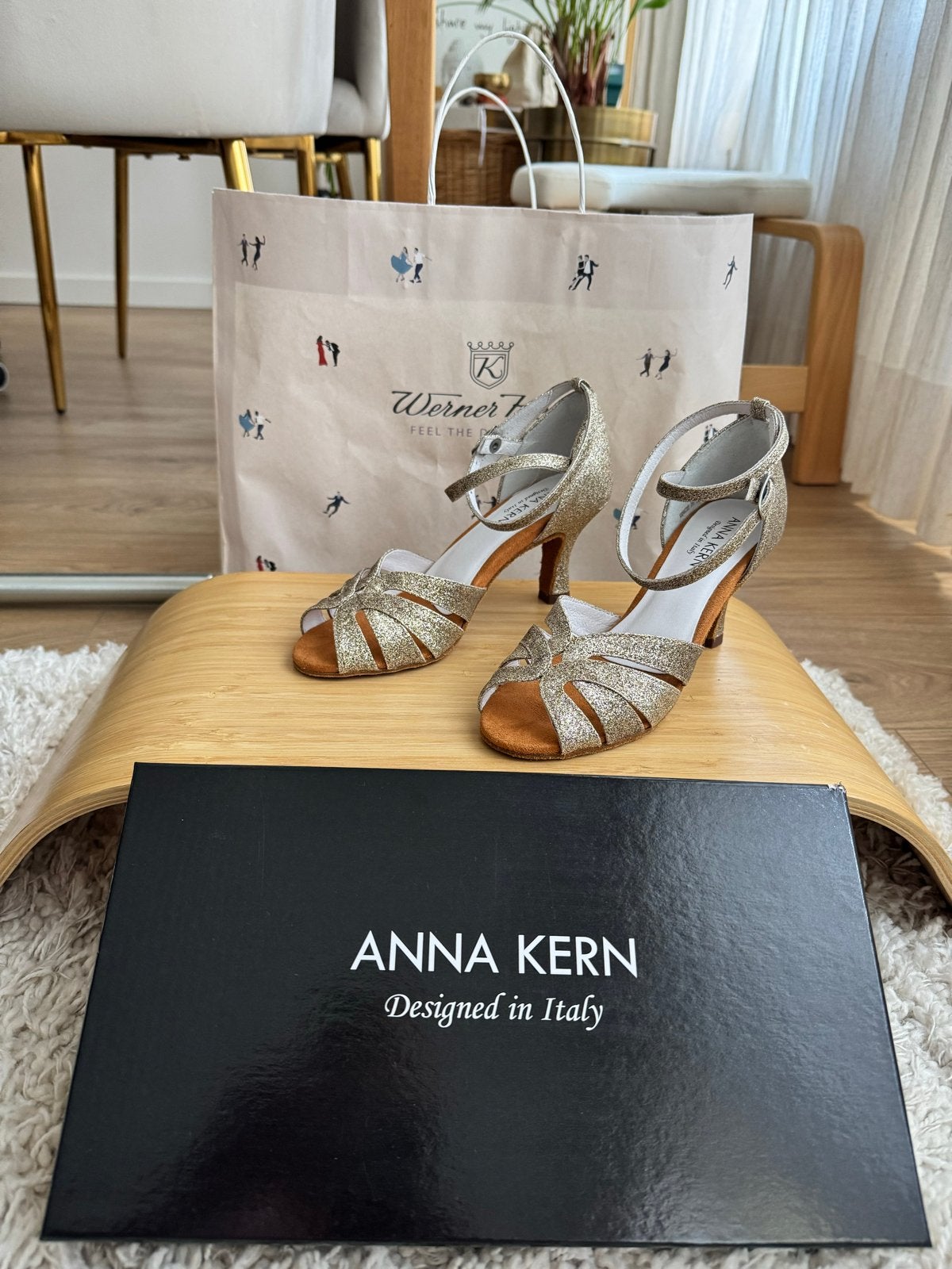 Anna Kern Salsa Dansschoenen - Maat 36-37, Ophalen, Zo goed als nieuw, Schoenen