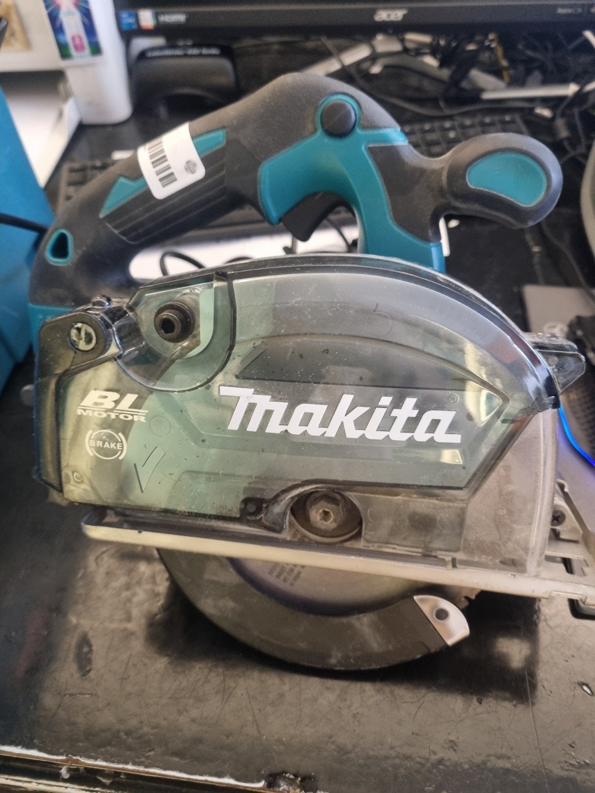 Makita DCS553 Cirkelzaag 18V BL Motor, Gebruikt, Ophalen of Verzenden, Buitendeur, Nvt