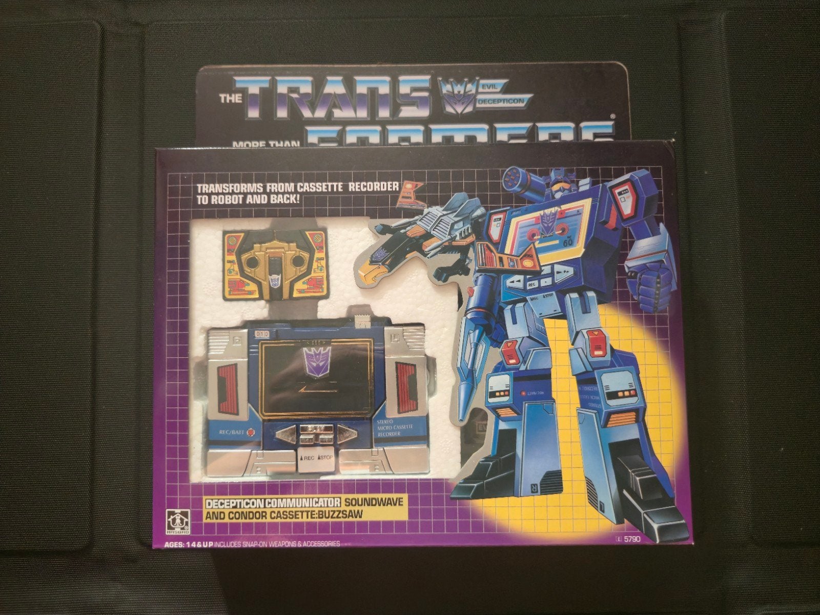 Transformers G1 Soundwave (Knock-Off) - Compleet in doos, Verzamelen, Transformers, G1, Ophalen of Verzenden, Autobots
