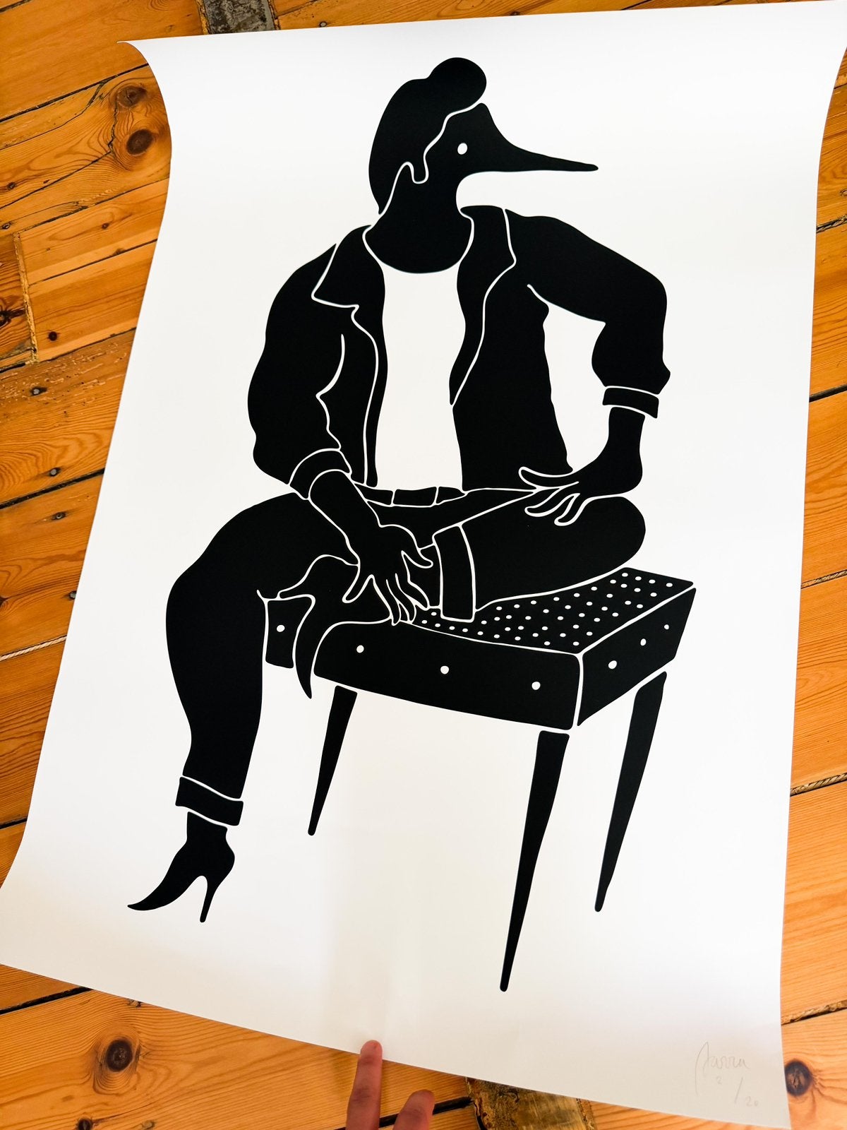 Piet Parra M. Scott Edition of 20 - Print (Pieter Janssen), Antiek en Kunst, Kunst | Litho's en Zeefdrukken, Ophalen of Verzenden