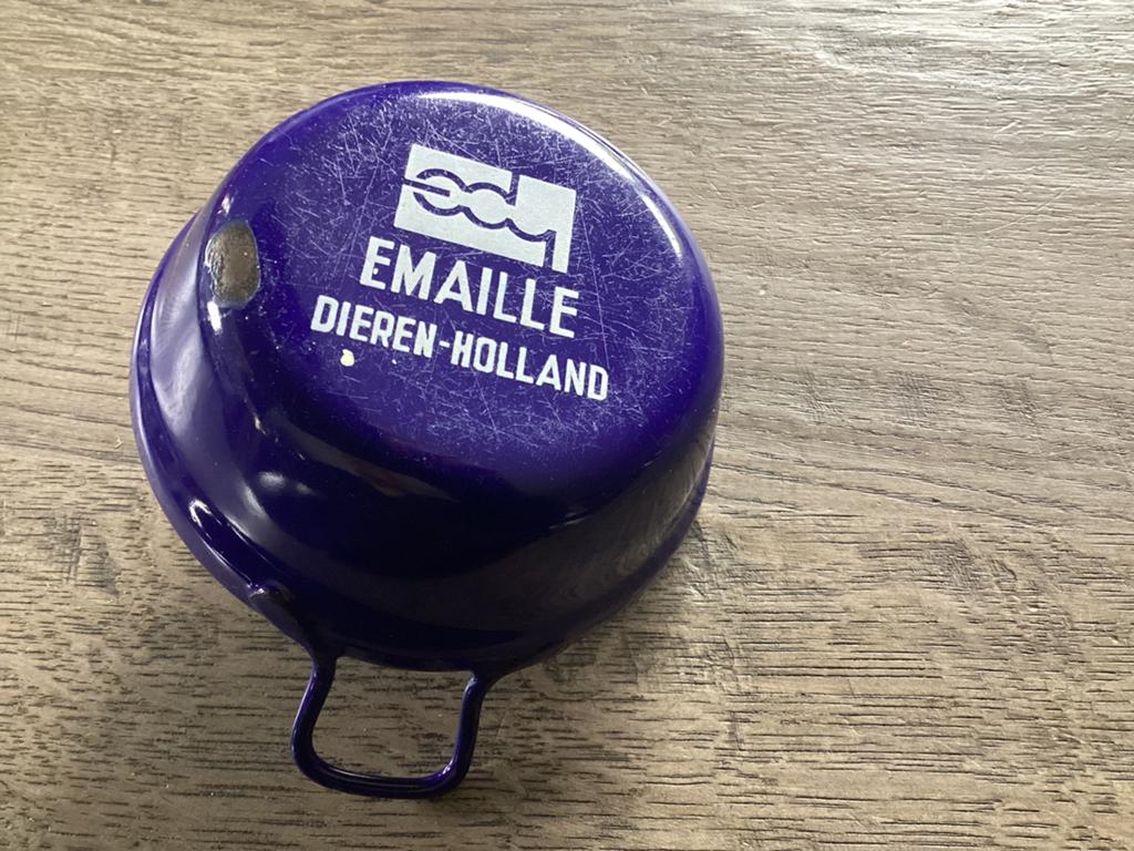 Emaille pannetje edy dieren Holland, Ophalen of Verzenden