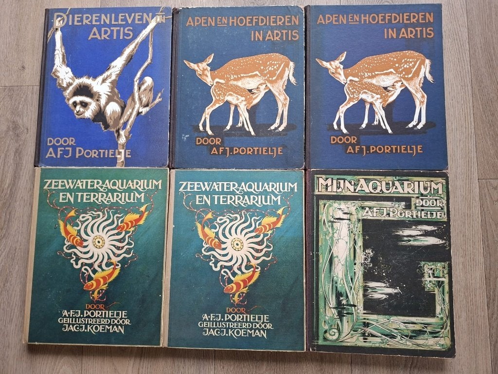 A.F.J. Portielje - 6 boeken, Boeken, Prentenboeken en Plaatjesalbums, Ophalen, Gelezen, A.F.J. Portielje, Plaatjesalbum