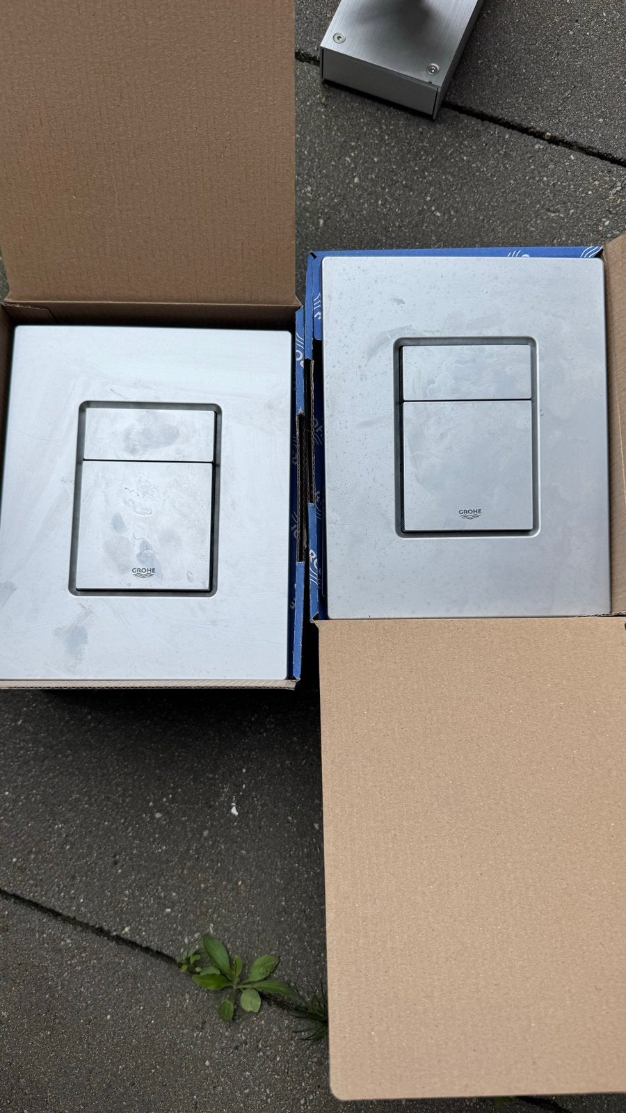 Grohe WC drukknop in doos, Doe-het-zelf en Verbouw, Sanitair, Ophalen, Nieuw, Chroom, Toilet