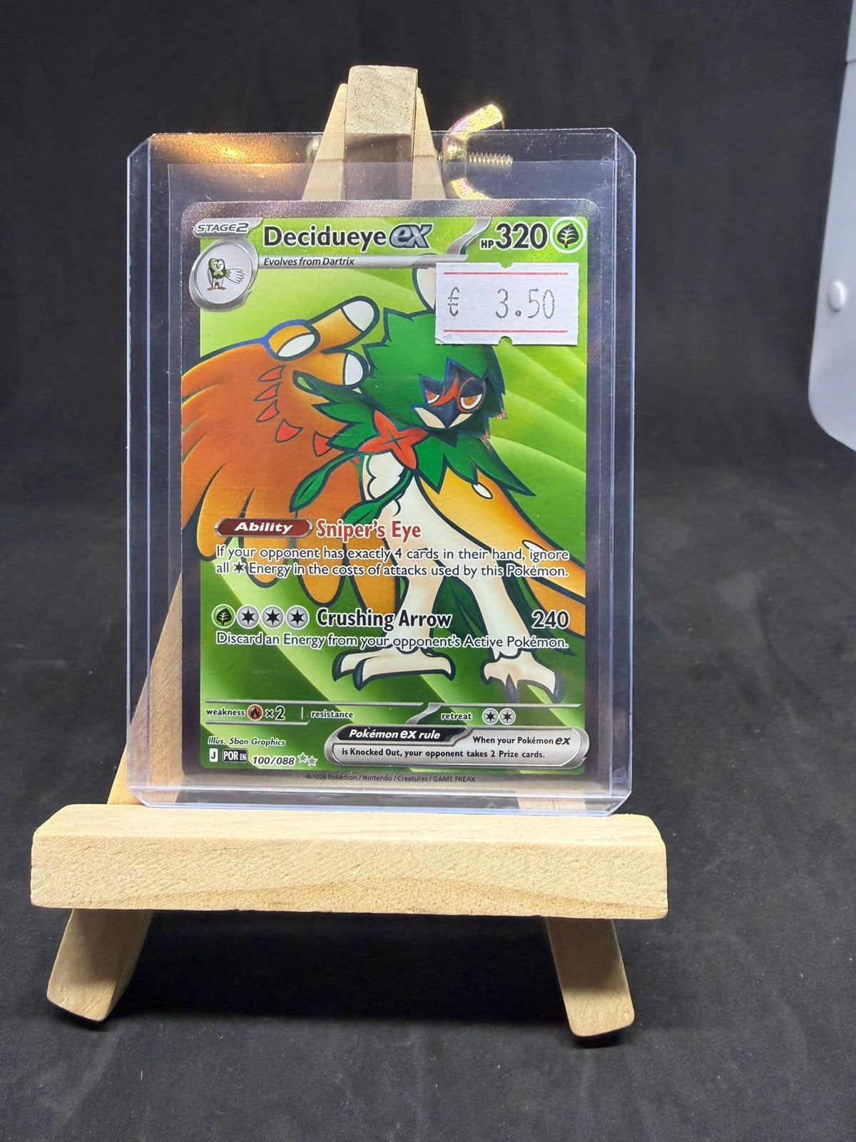 Decidueye ex por 100/088 nm/nm, Ophalen of Verzenden, Zo goed als nieuw