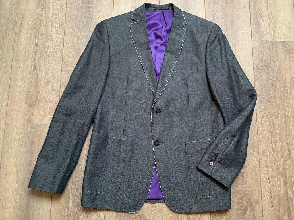 7 Square Heren colbert blazer jasje Grijs 50= M/L, Zo goed als nieuw, 7 Square, Grijs, Verzenden