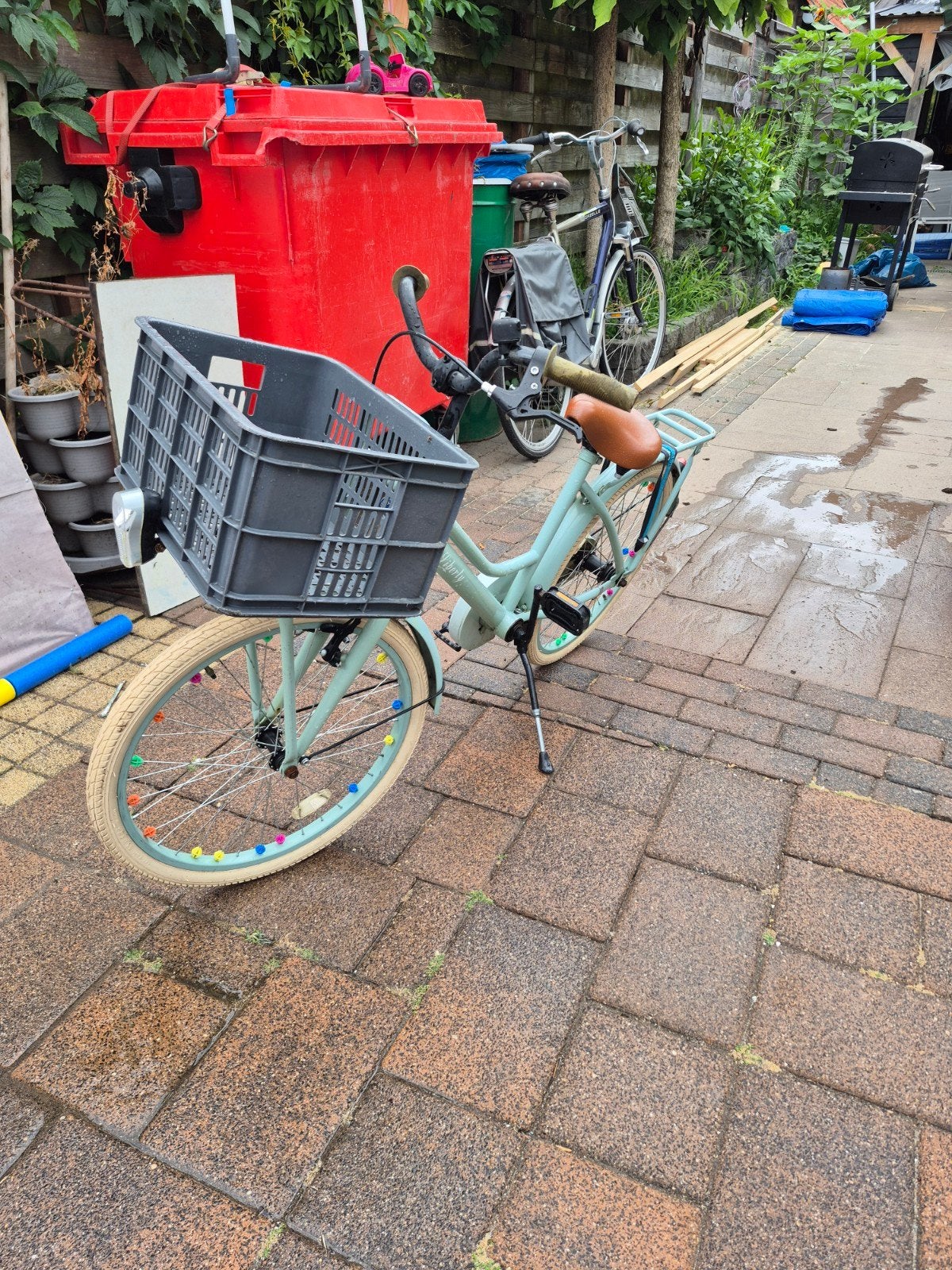 Liberty meisjesfiets 22 inch met mandje en bagagedrager, Terugtraprem, Gebruikt, Minder dan 47 cm, Ophalen