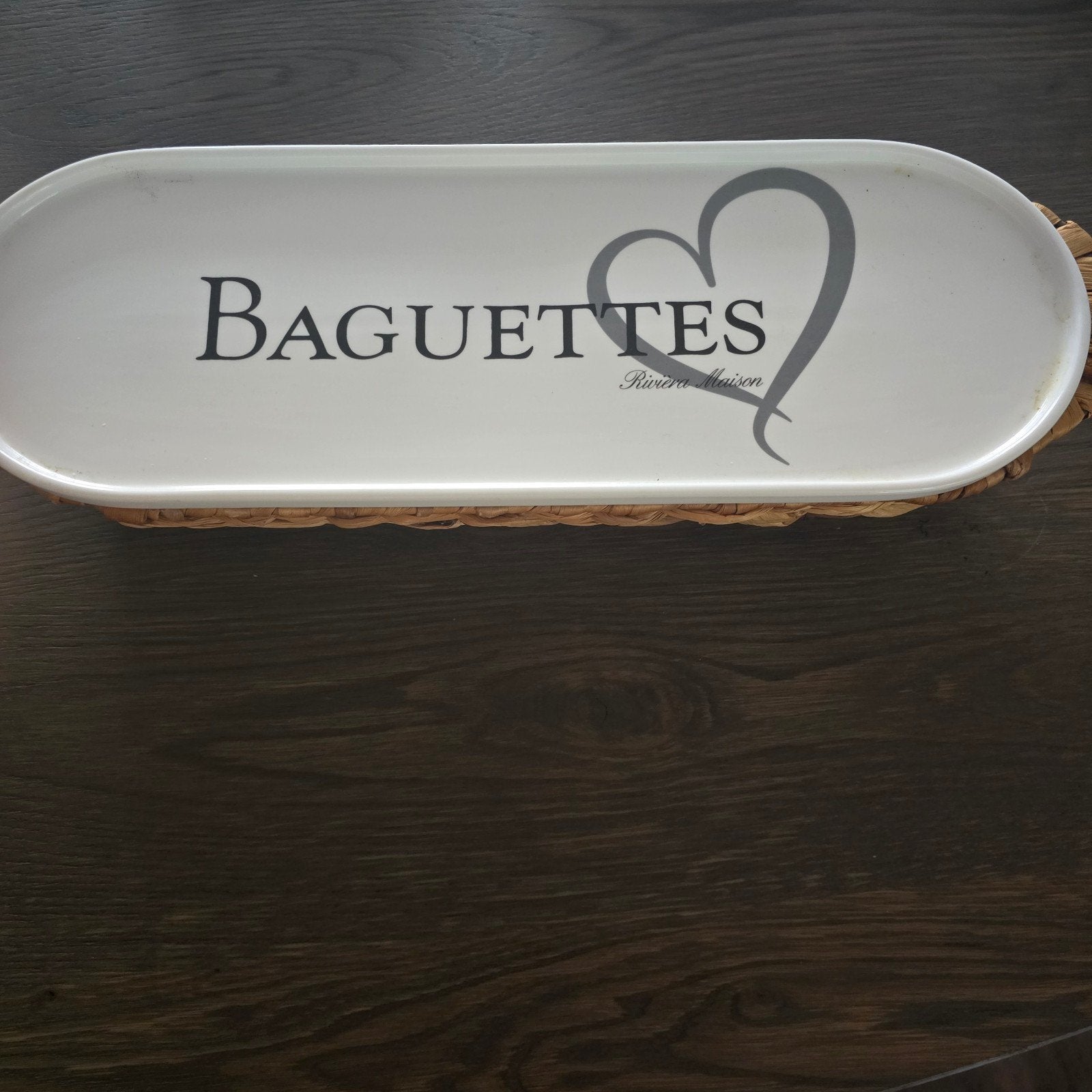 Riviera Maison baguette mand - Zo goed als nieuw, Gevlochten, Mand, Ophalen of Verzenden, Zo goed als nieuw