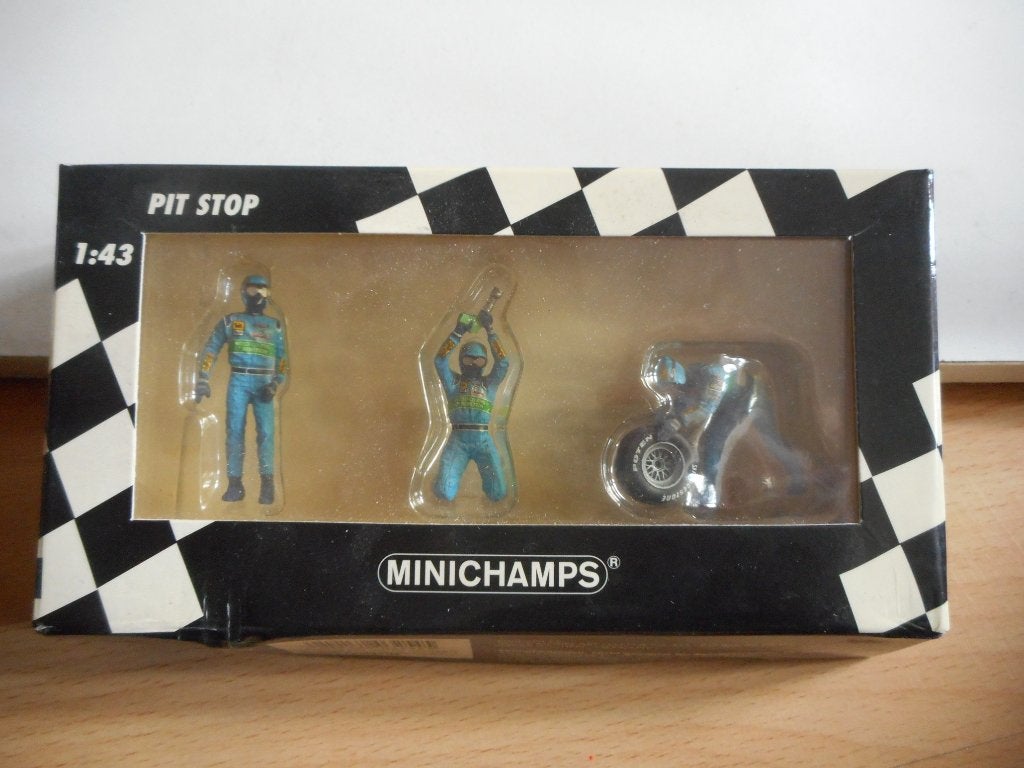 Minichamps F1 Pit Crew Tire Change Set (1), Ophalen of Verzenden, Nieuw, Auto, MiniChamps