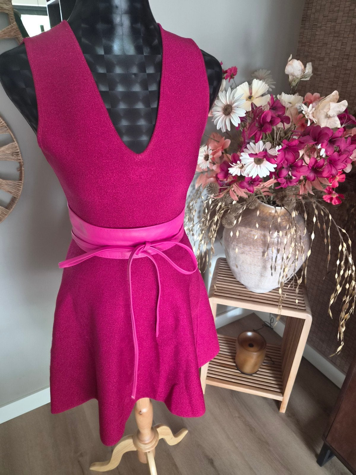 zgan nikkie jurk roze stretch maat 34, Cocktailjurk, Ophalen of Verzenden, Zo goed als nieuw, Roze