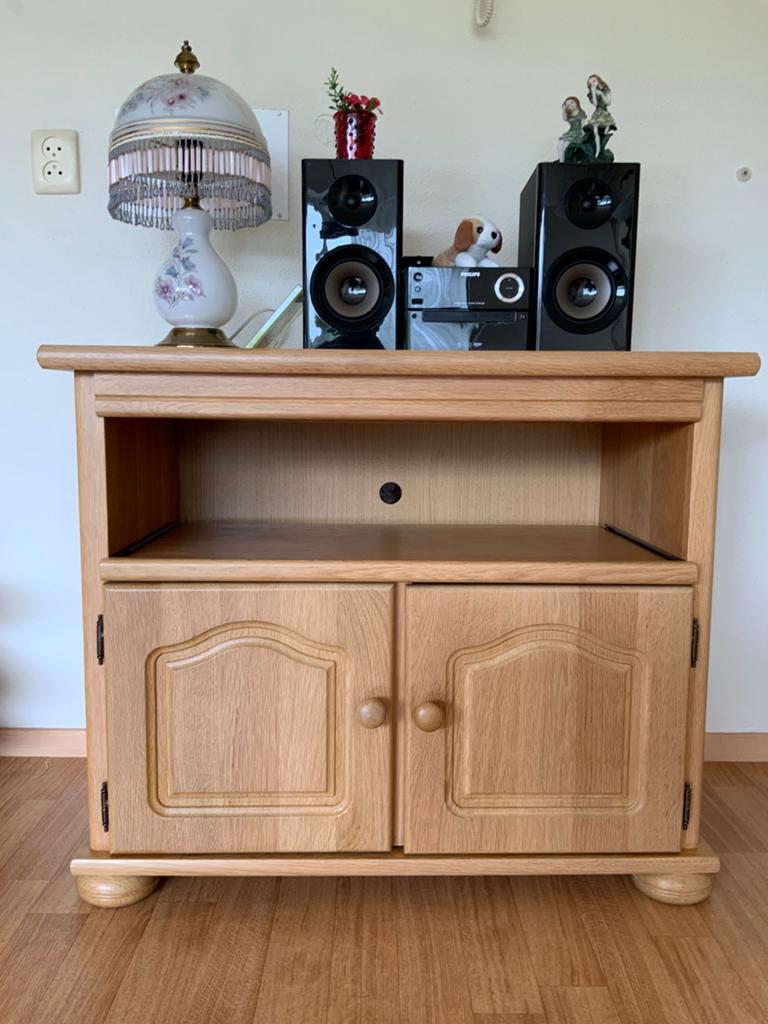 Leuk kastje, Huis en Inrichting, Gebruikt, Eikenhout, Minder dan 100 cm, 25 tot 50 cm