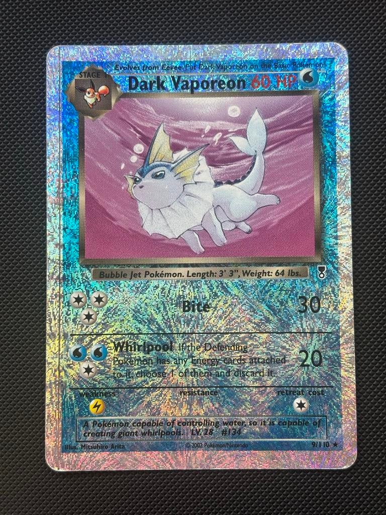 Dark Vaporeon 9/110 Legendary Collection Pokémon Kaart, Hobby en Vrije tijd, Verzamelkaartspellen | Pokémon, Ophalen of Verzenden