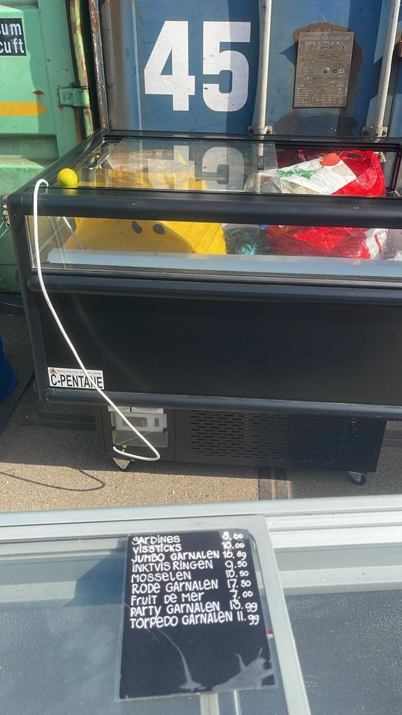 Tefcold vrieskist met glazen schuifdeksel, 90 cm of meer, Vrieskist, Gebruikt, Minder dan 85 cm