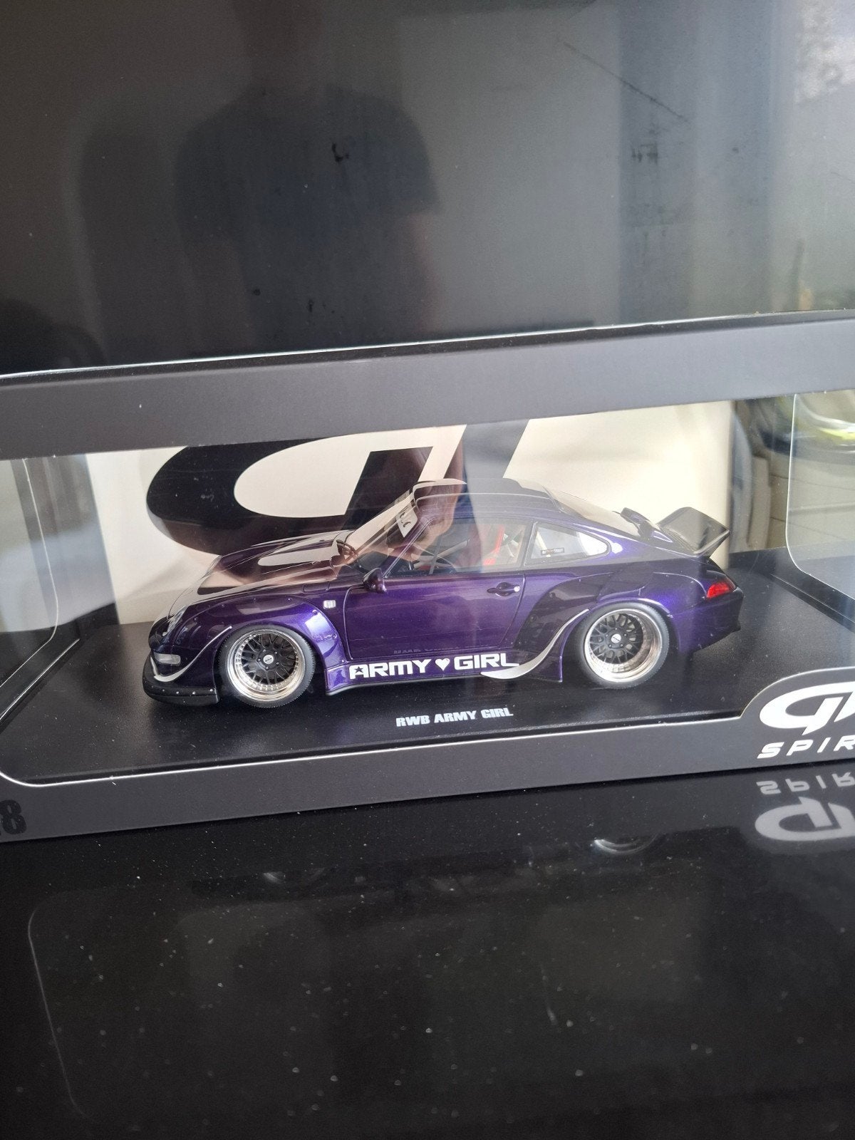 GT Spirit 1:18 Porsche 911 993 RWB Army Girl Limited Ed., Ophalen of Verzenden, Nieuw, Auto, Overige merken
