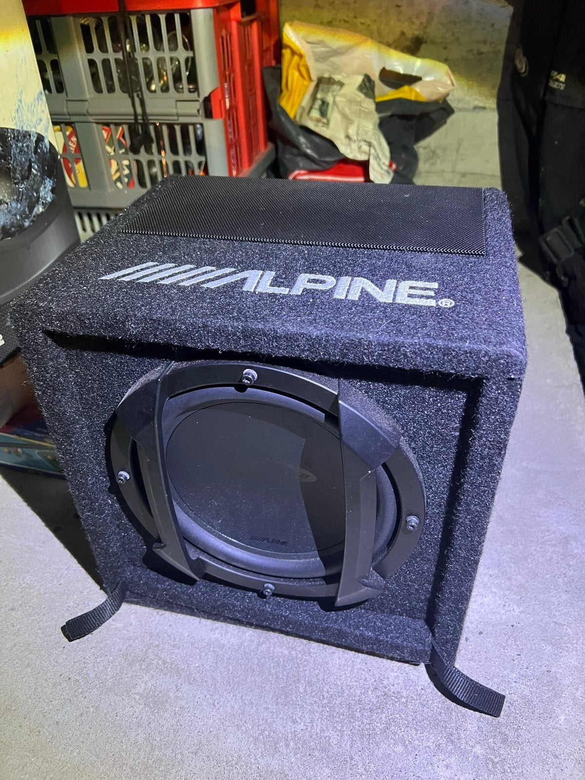 Compacte Alpine Subwoofer met Afstandsbediening, Ophalen of Verzenden, Gebruikt