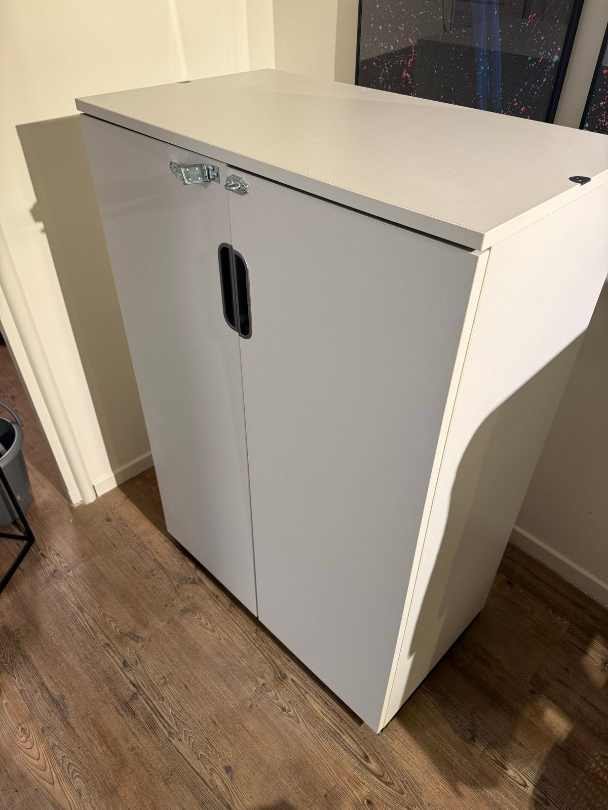 IKEA GALANT Kast met deuren, wit, 80x120 cm, Ophalen, Gebruikt, 100 tot 150 cm, 50 tot 100 cm