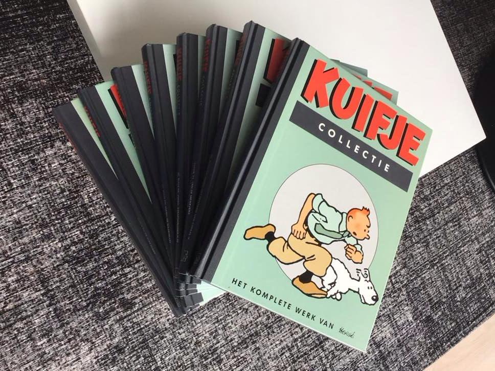 8 delen van Kuifje hardcover Lekturama Collectie - Hergé, Meerdere stripboeken, Ophalen of Verzenden, Zo goed als nieuw