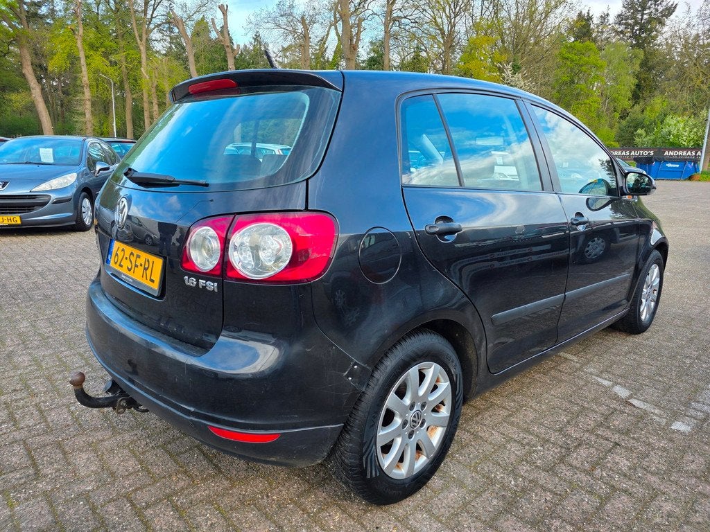 Volkswagen Golf Plus 1.6 FSI Comfortline, Auto's, Volkswagen, Gebruikt, 4 cilinders, 116 pk, Zwart