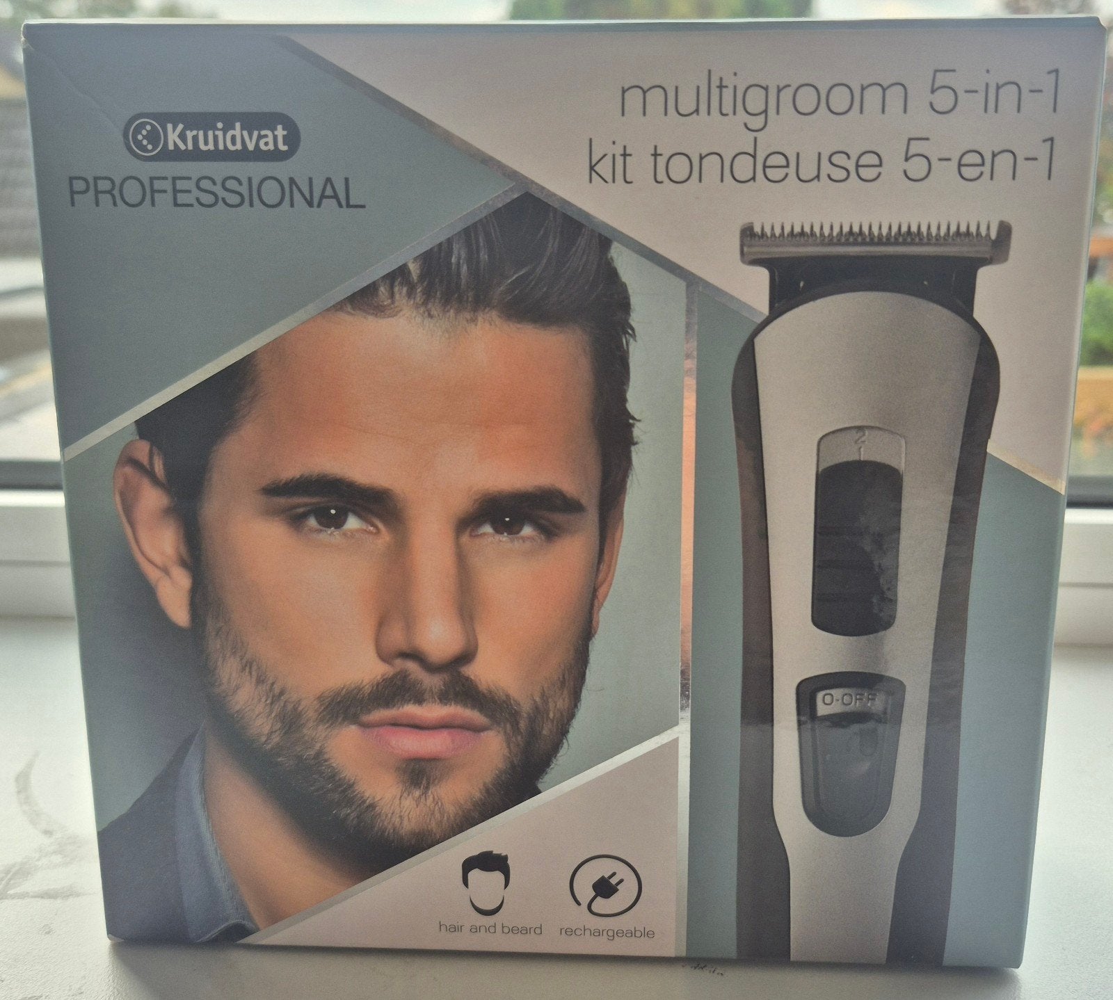 Kruidvat Professional Multigroom 5-in-1 Tondeuse, Ophalen of Verzenden, Zo goed als nieuw, Tondeuse