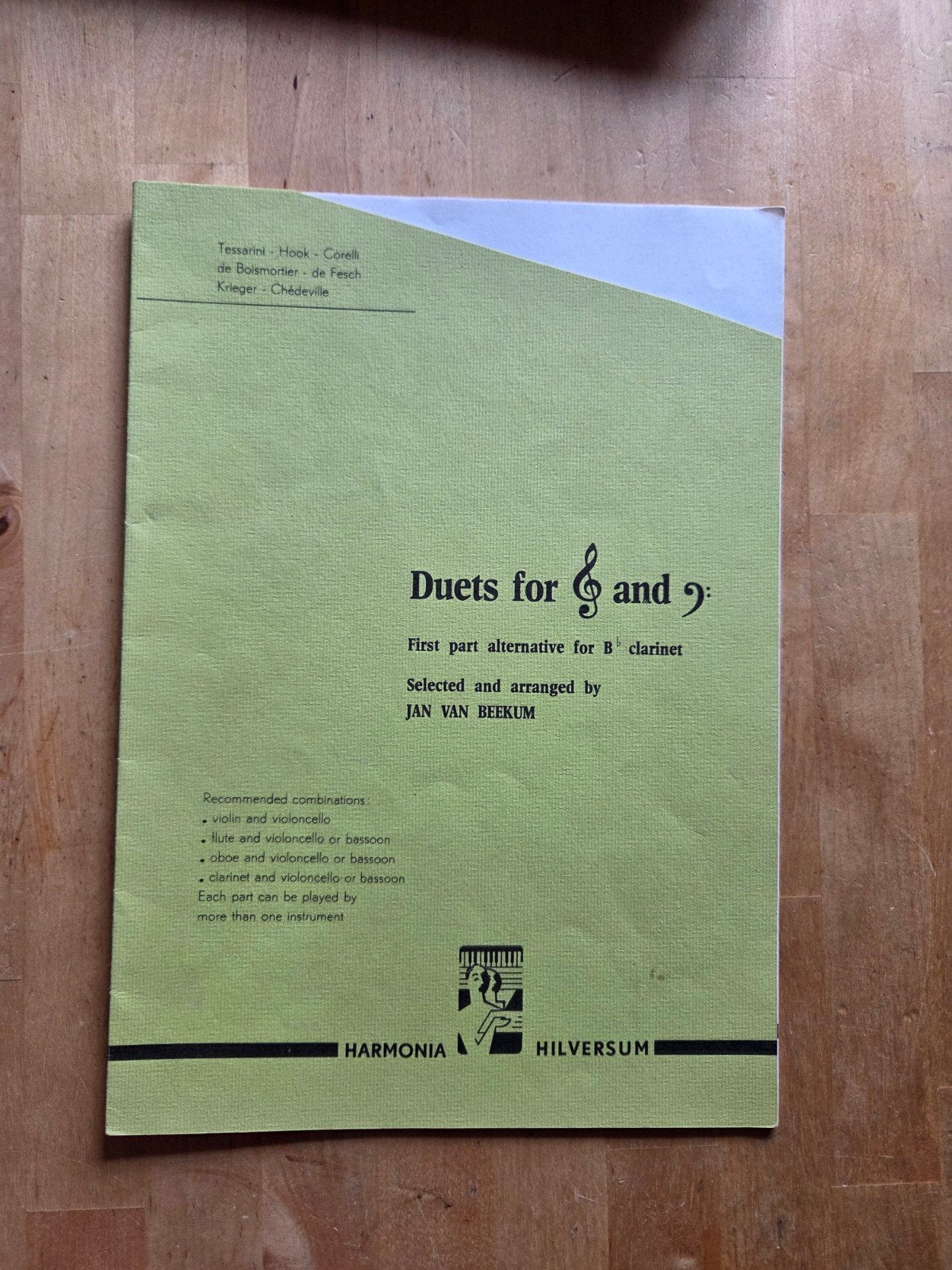 Duetten voor klarinet - Harmonia Hilversum, Gebruikt, Klassiek, Les of Cursus, Ophalen of Verzenden