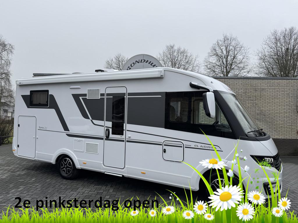 Adria Sonic 700 SL Plus 180 pk AUTOMAAT 9-Traps Euro6 Fiat D, Afzuigkap, Ringverwarming, 7 tot 8 meter, Bedrijf