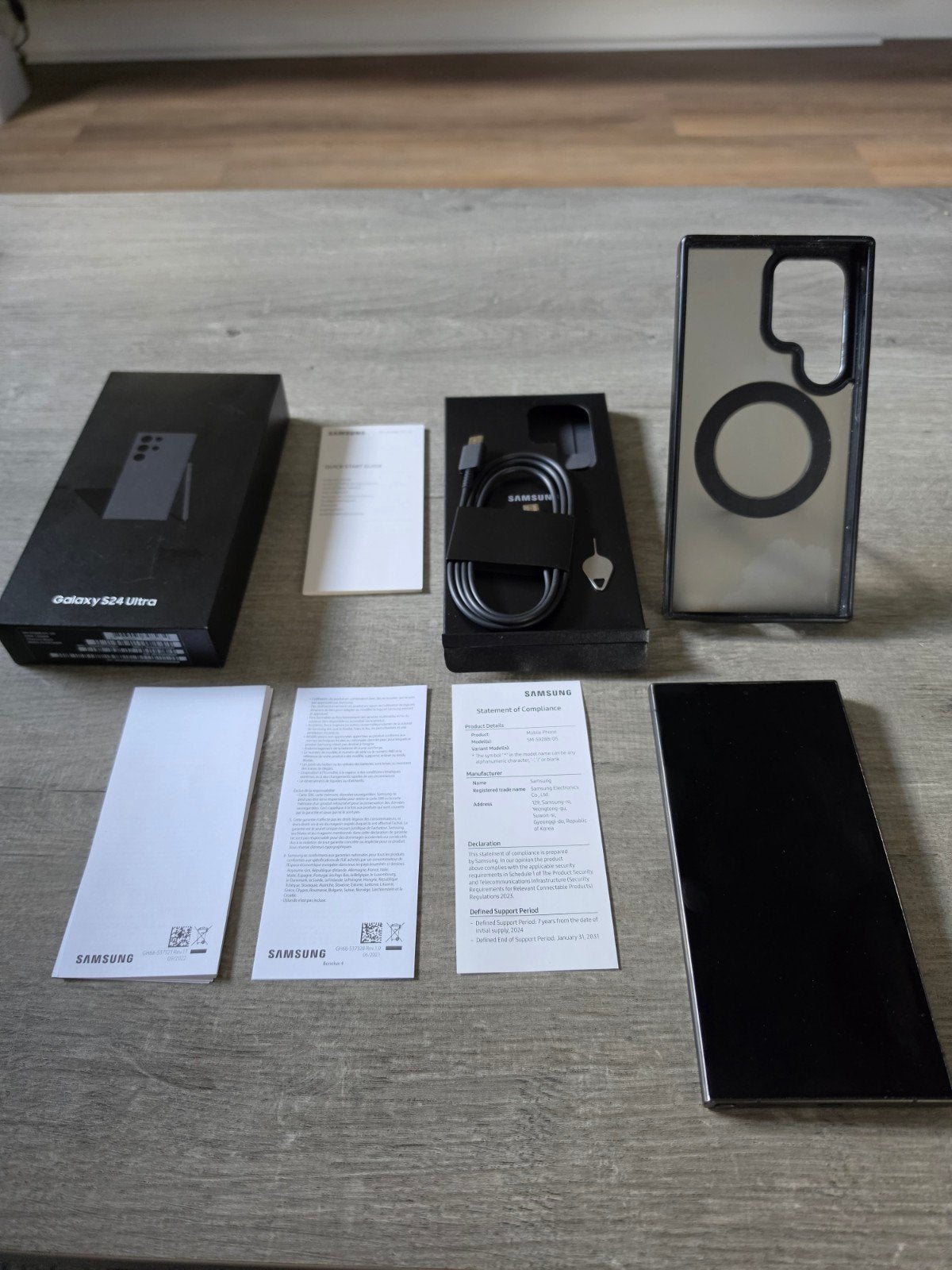 Samsung Galaxy S24 Ultra 256GB |Krasvrij | Compleet met doos, Galaxy S24, Zwart, Ophalen of Verzenden, Zo goed als nieuw