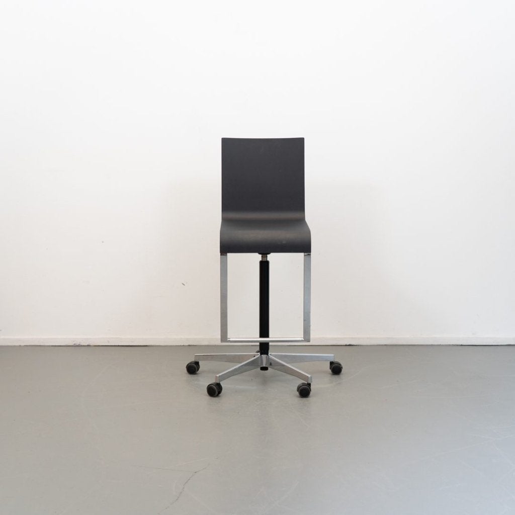 Vitra .04 Bureaustoel Zwart Kunststof - Chroom, Niet ingevuld, Zo goed als nieuw, Niet ingevuld, Niet ingevuld