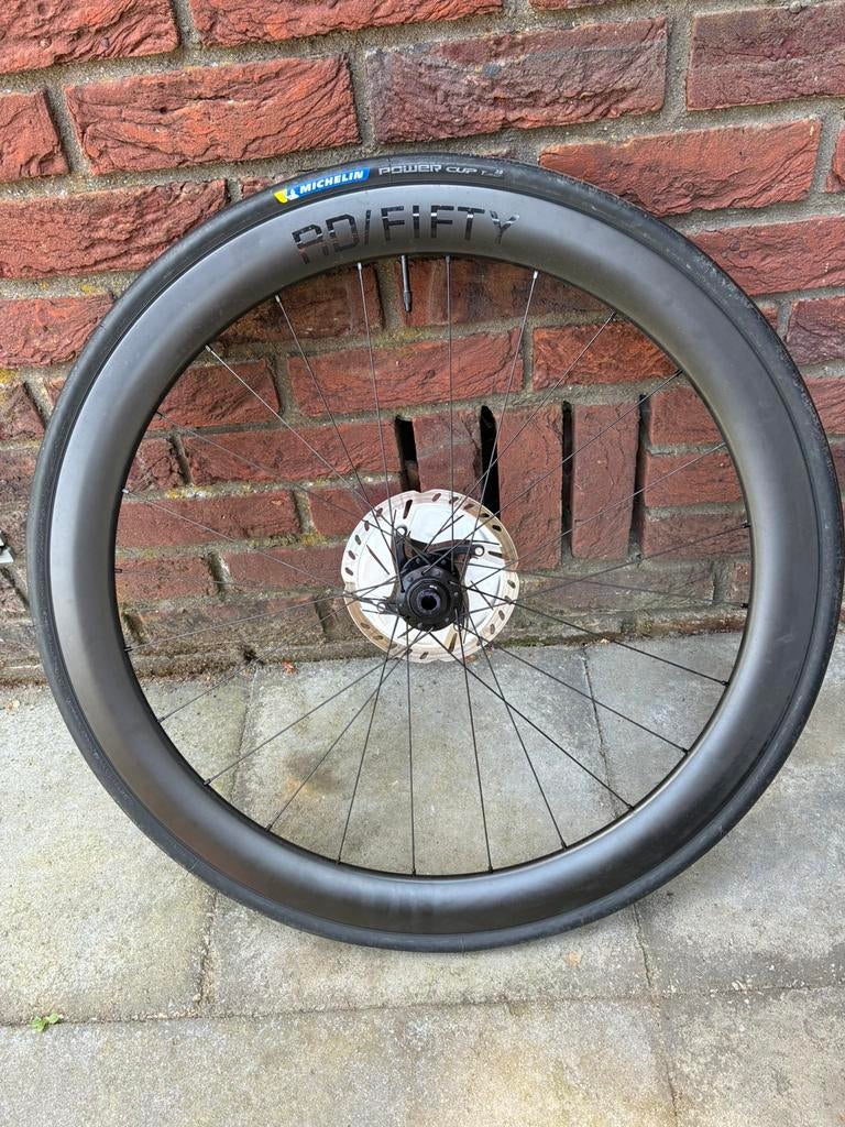 50 mm carbon velgen / fietswielen (incl. Band), Wiel, Racefiets, Ophalen of Verzenden, Zo goed als nieuw