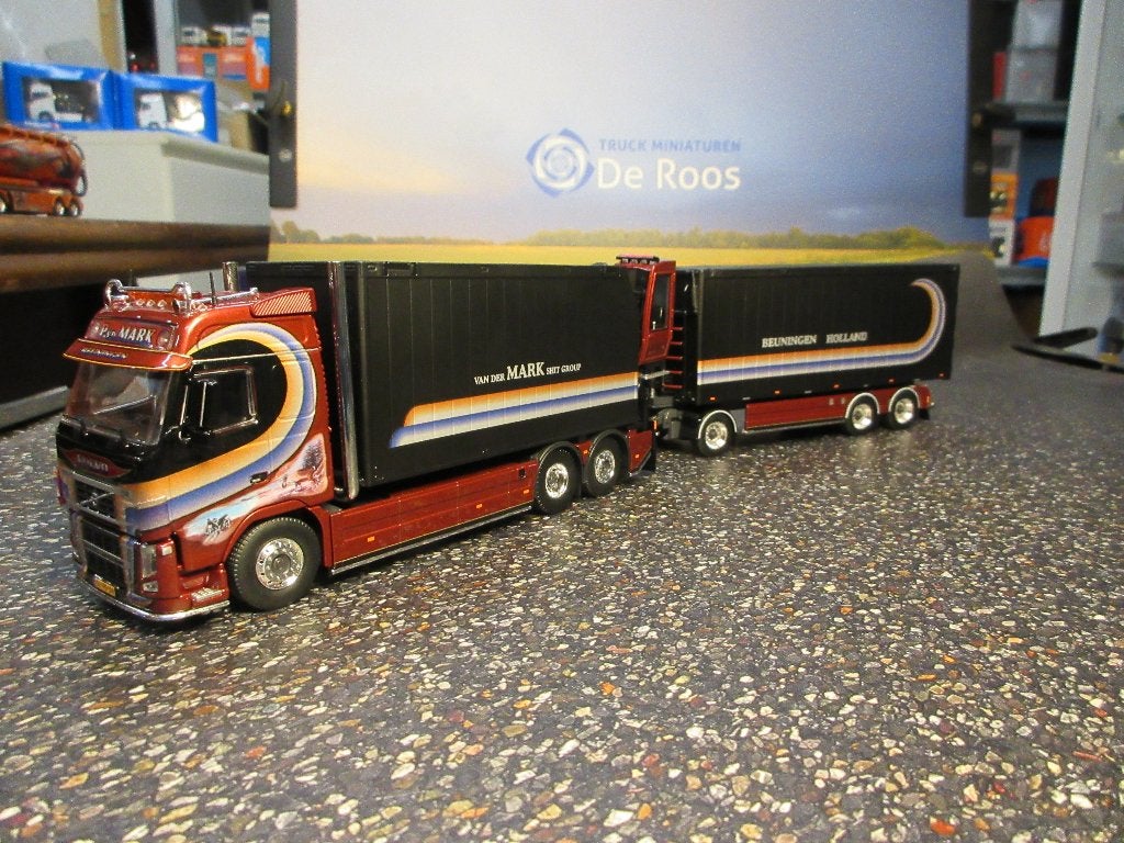 Tekno Volvo FH3 mestcombi Patrick v/d Mark met certificaat, Ophalen of Verzenden, Nieuw, Bus of Vrachtwagen, Tekno