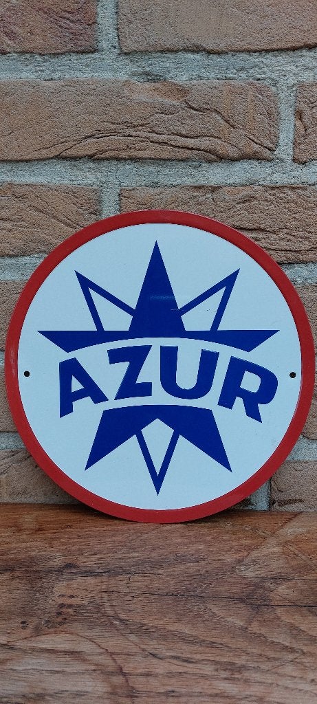 Reclamebord Azur auto olie, Ophalen of Verzenden, Nieuw, Auto's