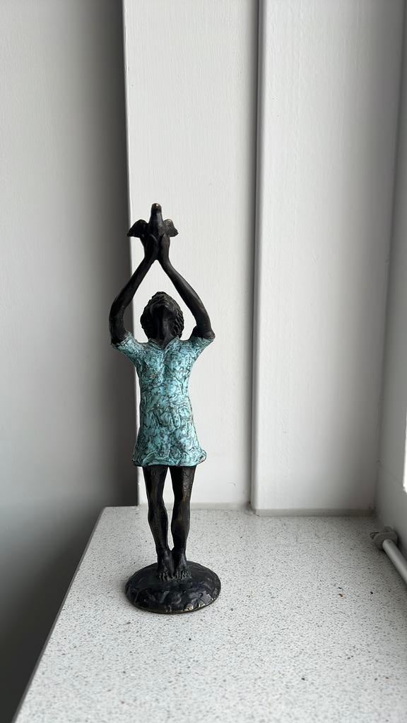 Ger van Tankeren Bronzen Sculptuur, Verzamelen, Beelden en Beeldjes, Zo goed als nieuw, Mens, Ophalen of Verzenden