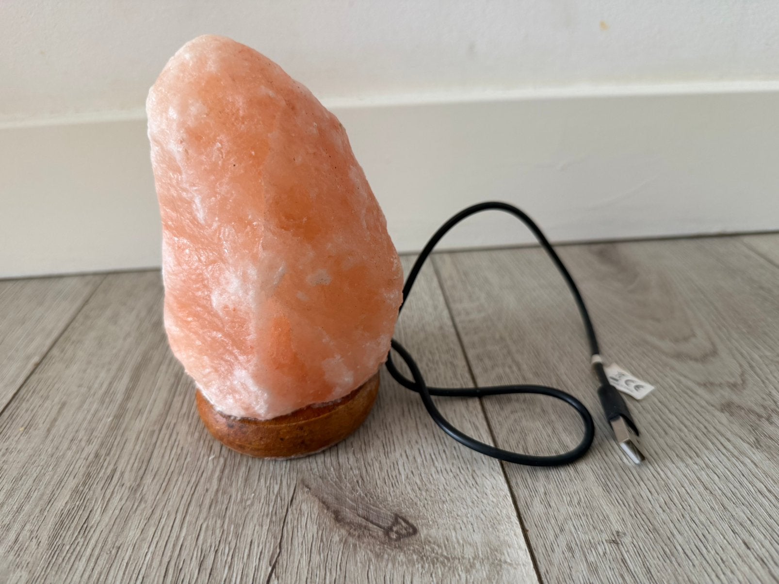 Himalayan zout lamp met snoer (usb), Ophalen of Verzenden, Zo goed als nieuw