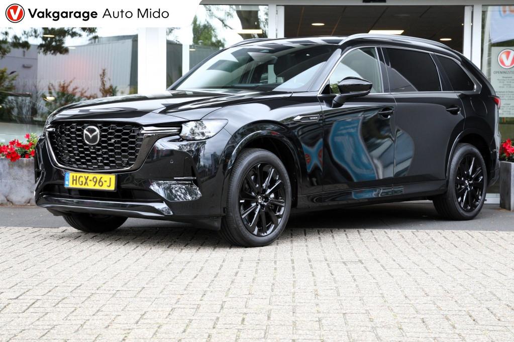 Mazda CX-80 2.5 PHEV Homura Plus 7-seater | BTW auto | NLD a, Gebruikt, Met garantie (alle), CX-80, Zwart