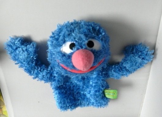 Sesamstraat handpop  Grover, Ophalen of Verzenden, Zo goed als nieuw, Overige typen