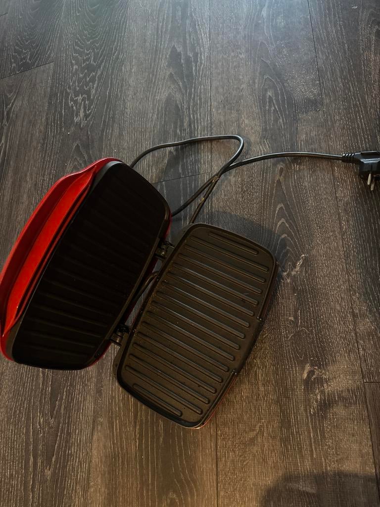 Compacte Rode Tafelgrill - SilverCrest, Witgoed en Apparatuur, Grillplaten, Gebruikt, Tafelgrill, Ophalen of Verzenden
