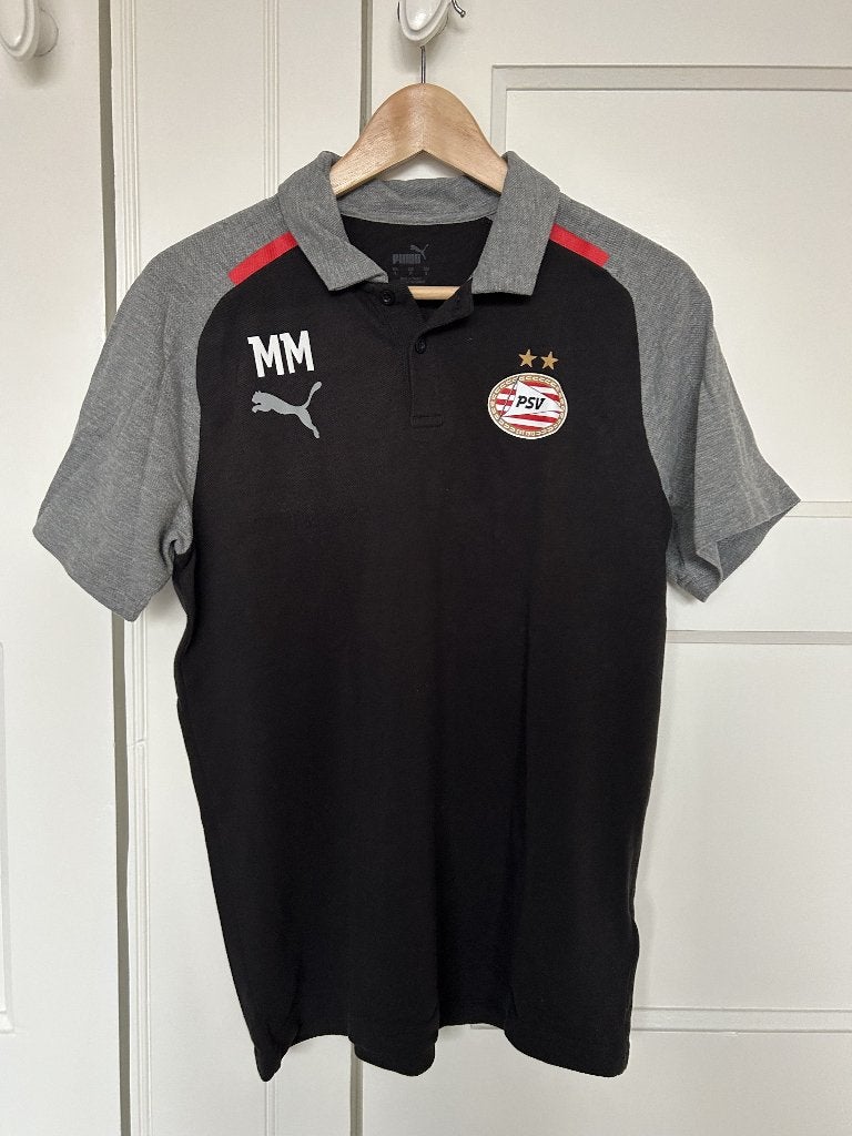 PSV poloshirt - mt S, Ophalen of Verzenden, Zo goed als nieuw, Maat 46 (S) of kleiner, Zwart