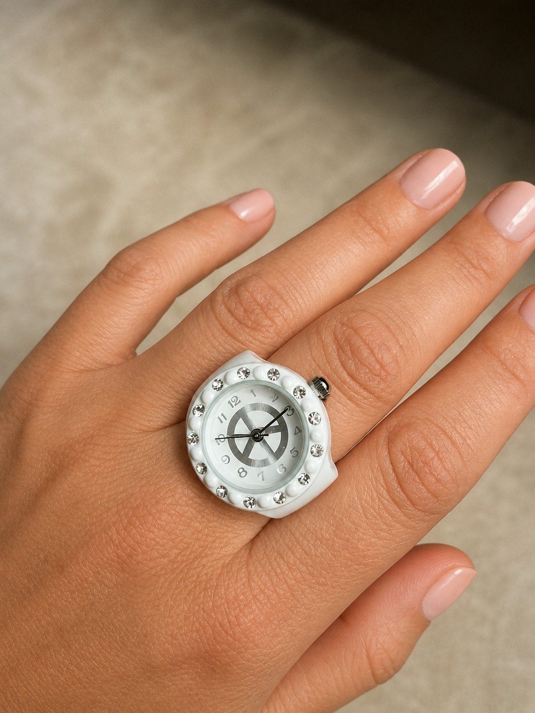 Ring horloge, Ophalen of Verzenden, Nieuw, Wit, Dame