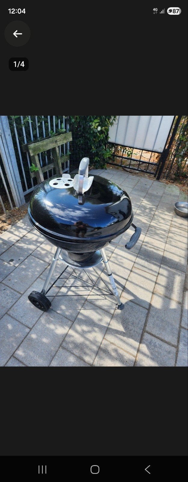Weber barbecue 47 cm - Zo goed als nieuw, Ophalen of Verzenden, Zo goed als nieuw, Weber