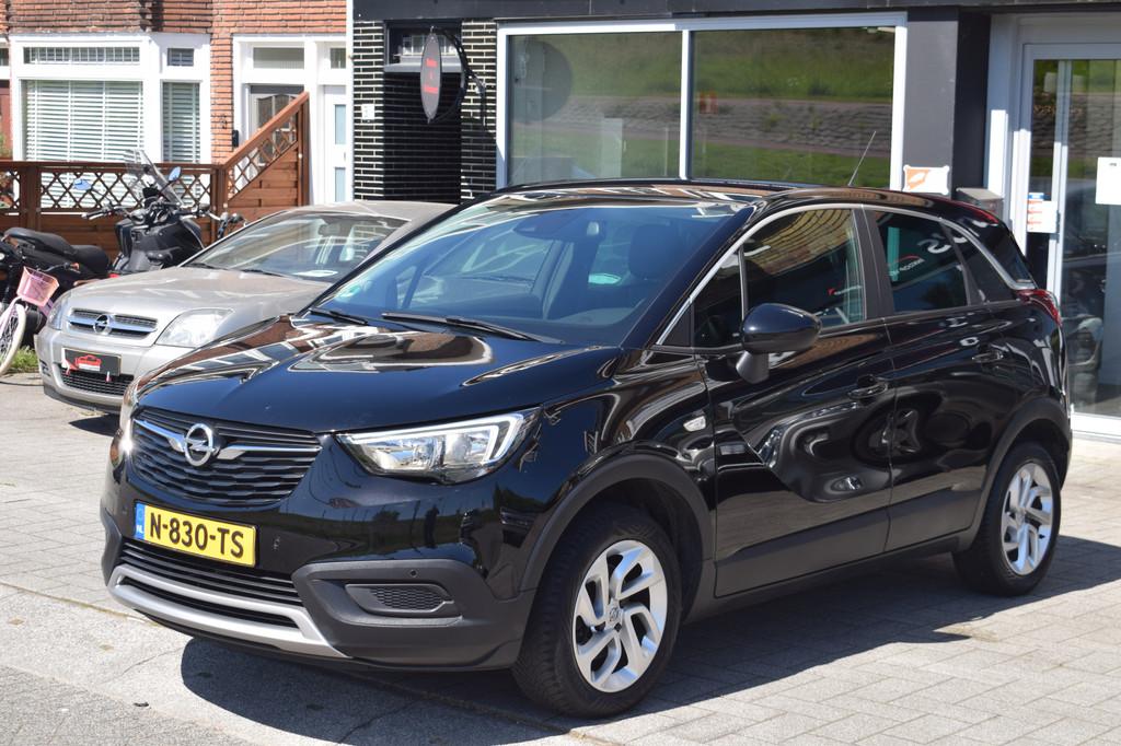Opel Crossland X 1.2 Turbo Innovation Automaat Stoel/Stuurwi, 840 kg, Euro 6, Leder en Stof, Zwart
