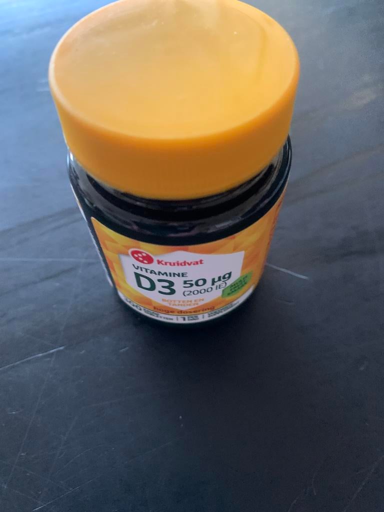 Kruidvat VitamineD3 50 µg (2000IE) - Slechts enkele gebruikt, Ophalen of Verzenden, Zo goed als nieuw, Overige typen