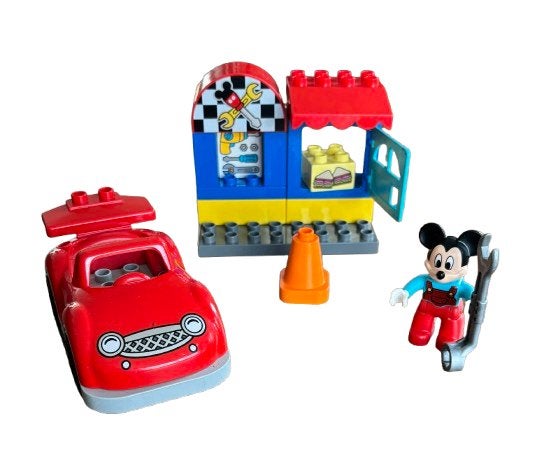 Duplo  Mickey Mouse werkplaats  10829, Ophalen of Verzenden, Zo goed als nieuw, Compleet, Complete set