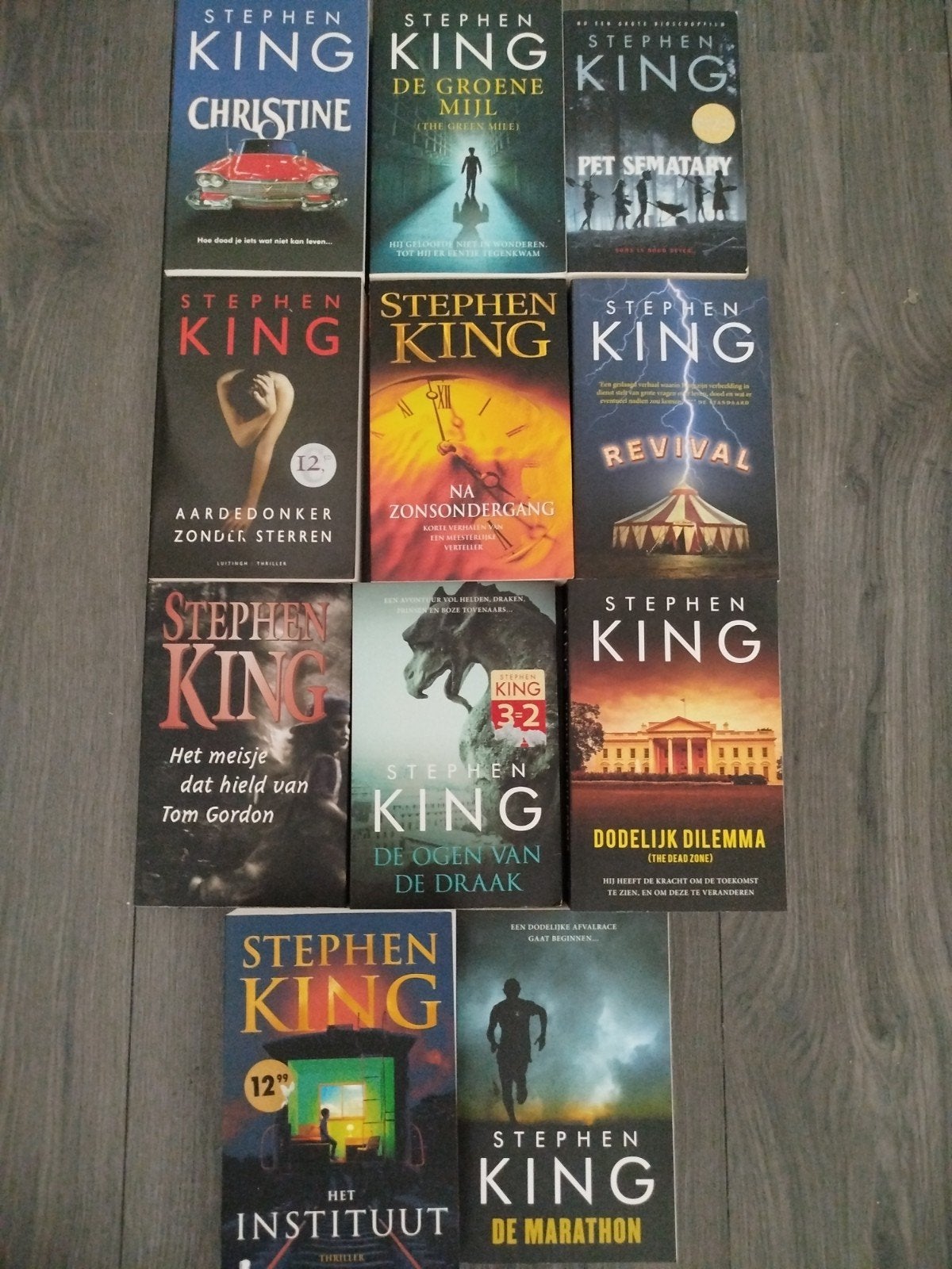STEPHEN KING BOEKEN COLLECTIE €5 PER STUK 3 VOOR €10, Boeken, Stephen King, Ophalen of Verzenden, Zo goed als nieuw, Nederland