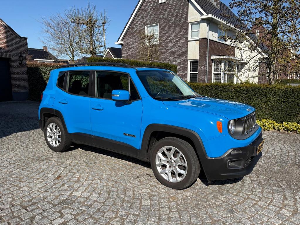 Jeep Renegade 1.4 Multiair 2015 Blauw Panoramadak, Voorwielaandrijving, 1295 kg, 4 cilinders, Origineel Nederlands