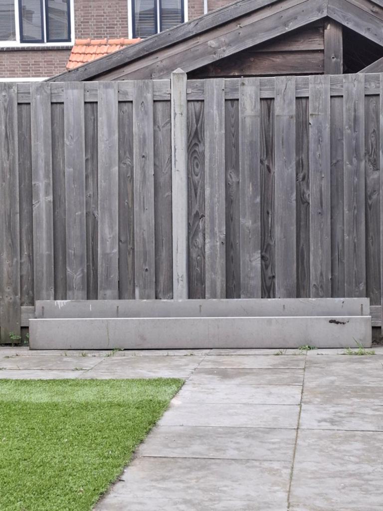 Lange rvs bloemen bak, Tuin en Terras, Bloembakken en Plantenbakken, Ophalen of Verzenden, Zo goed als nieuw, Rechthoekig, Metaal