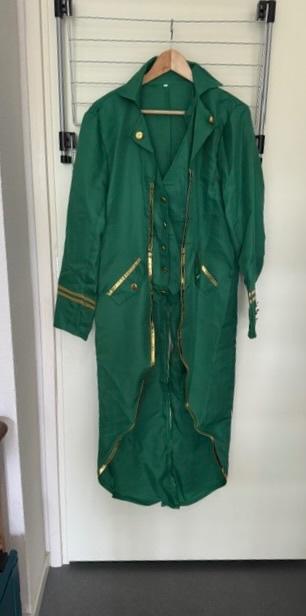 Groen kostuum met gouden details - Carnaval/Themafeest, Kleding | Dames, Carnavalskleding en Feestkleding, Maat 38/40 (M), Carnaval